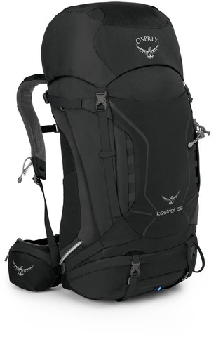 Картинка рюкзак туристический Osprey Kestrel 58 Ash Grey - 1
