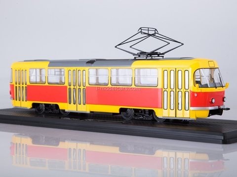 Tram Tatra T3SU bright-yellow-red 1:43 Start Scale Models (SSM)