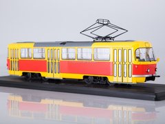 Tram Tatra T3SU bright-yellow-red 1:43 Start Scale Models (SSM)