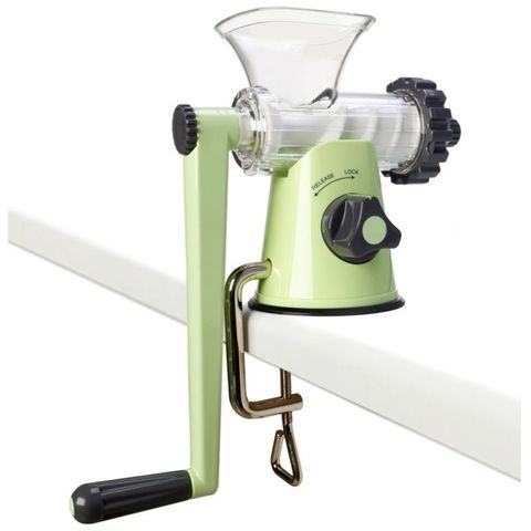 Шнековая соковыжималка Lexen Healthy Juicer Manual GP27 зеленая (ручная)