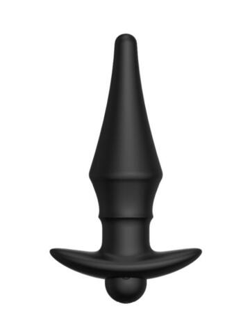 Черная перезаряжаемая анальная пробка №08 Cone-shaped butt plug - 13,5 см. - Erozon BLKDESIRE ER01508-08