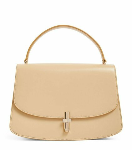 Кожаная сумка через плечо The Row "sofia 8.75" бежевый