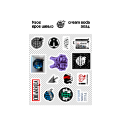 "CREAM SODA 2024" STICKER PACK