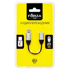 Аудиопереходник Type-C mini Jack 3.5мм FORZA