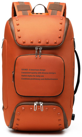 Картинка рюкзак городской Ozuko 9284 Orange - 1