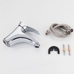 Смеситель для раковины, Frap, корот изл, с картриджем, хром, F1001
