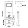 Berges 43383 Комплект : инсталляция АТОМ Line кнопка белая, унитаз VITA Rimless 49 см, сиденье дюропласт микролифт, быстросъём