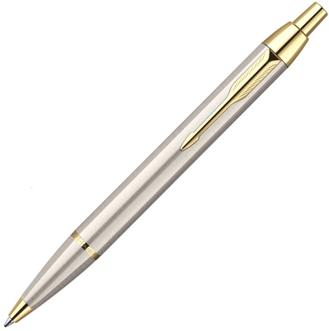 Ручка шариковая Parker IM Metal K223, Brushed Metal GT (S0856480)