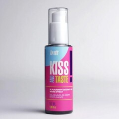 Гель со вкусом ежевики и согревающим эффектом INTT Kiss ans taste! 55 мл