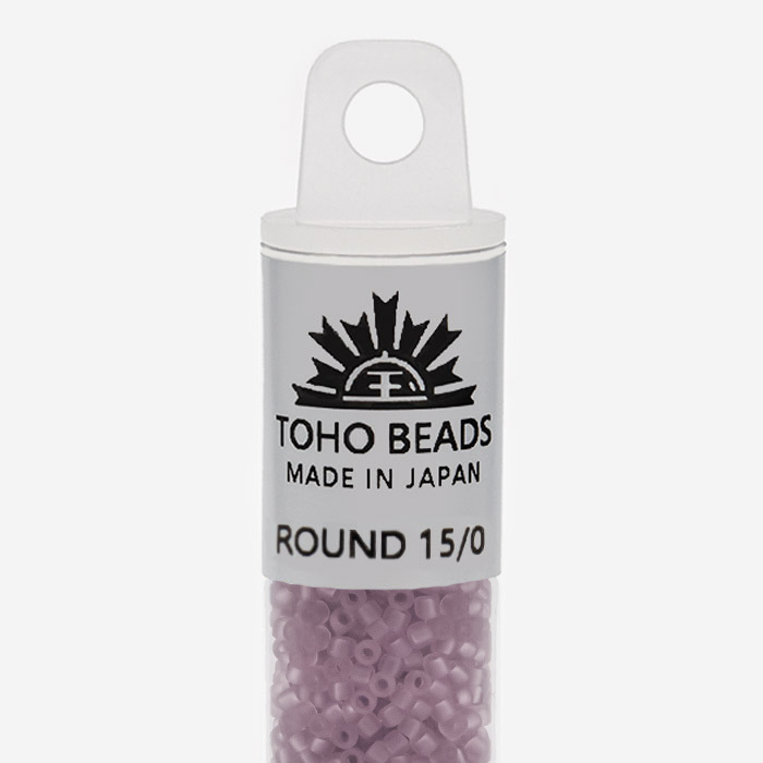 Японский бисер TOHO Round 15/0 (№6F), прозрачный матовый