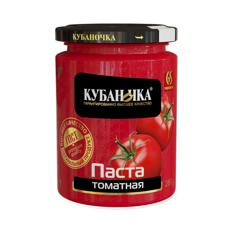 Томатная паста Кубаночка сткл.280гр