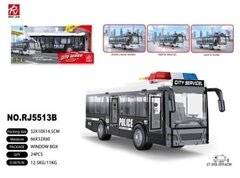 Полицейский Автобус Инерционный, свет/звук, размер 32см*10см*15см