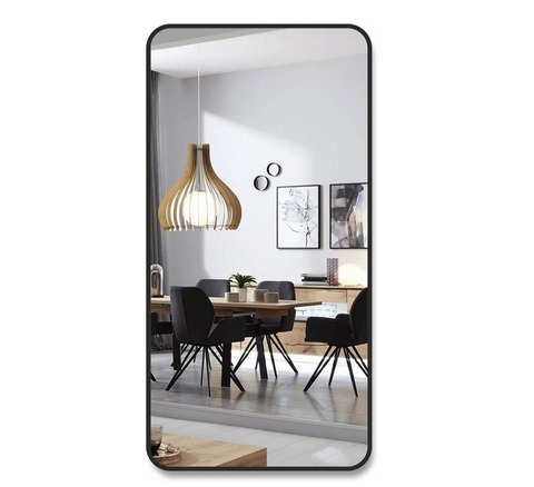 Зеркало Д-024 (100*50 см) с чёрной окантовкой (УФ - печать)