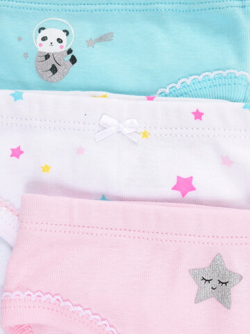 набор трусы/ уп  для девочки  К 1978-3уп/неж.розовый,аквамарин,белый,звездопад