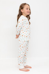 пижама  для девочки  К 1561/конфетти из сердечек на сахаре