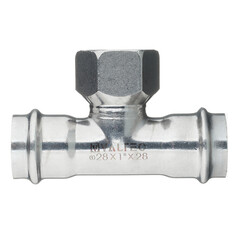Тройник Valtec с вн.р. нерж. сталь 28х1