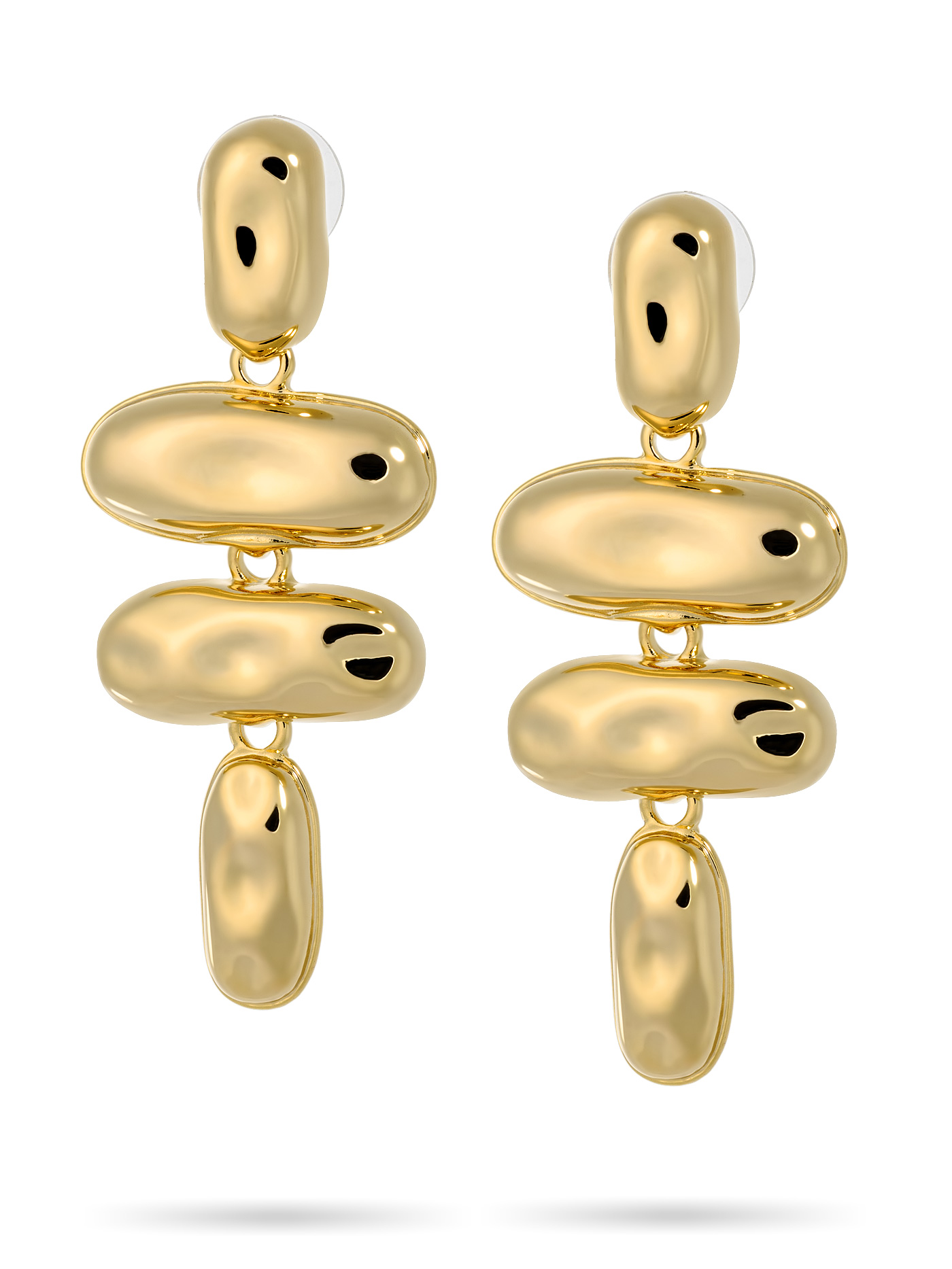 Длинные серьги крупные массивные