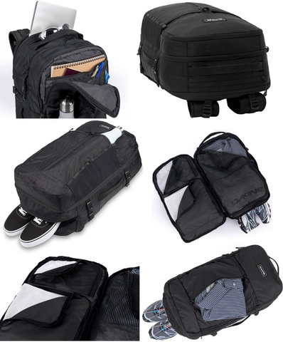 Картинка рюкзак городской Dakine D.101.2918 Black Ripstop - 2