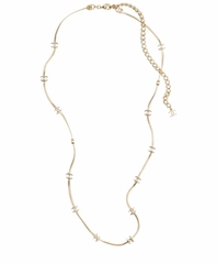 Колье цепочка длинная с логотипами CHANEL