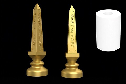 Силиконовый молд Шахматная фигура № 6 Ладья Египет ( малая )