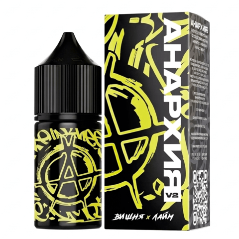 Жидкость Анархия V2 Salt 2% Super HARD 30 ml - Вишня Лайм