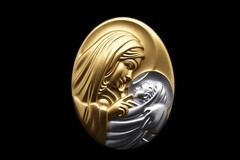 Силиконовый молд Камея Мать и дитя