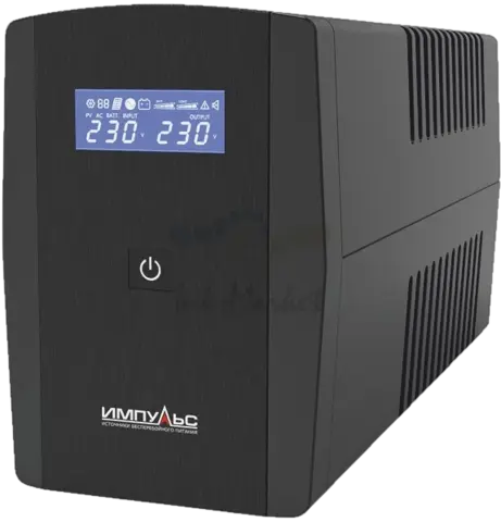 Источник бесперебойного питания Импульс Юниор Смарт 1200 720Вт 1200ВА черный