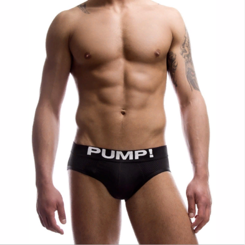 Мужские трусы брифы черные Pump! PU014-2