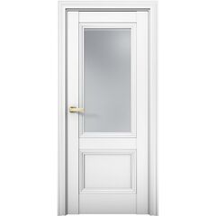 Купить Межкомнатная дверь эмалит Co 31 Кобальт аляска стекло сатинат