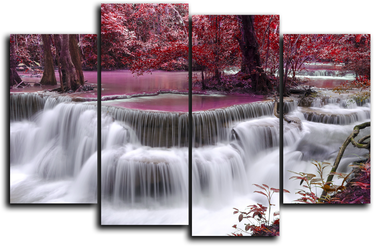 Природа Модульная картина "Красный водопад" М943.png