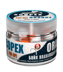 Бойлы насад. плав. двух цв. Sonik Baits SCOPEX-ORANGE Fluo Pop-ups 14мм 90мл