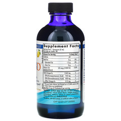 Nordic Naturals, Omega-3D, Lemon, 237 мл (8 жидких унций)