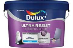 Краска для стен и потолков латексная Dulux Ultra Resist Для Гостиной и Офиса матовая база BW