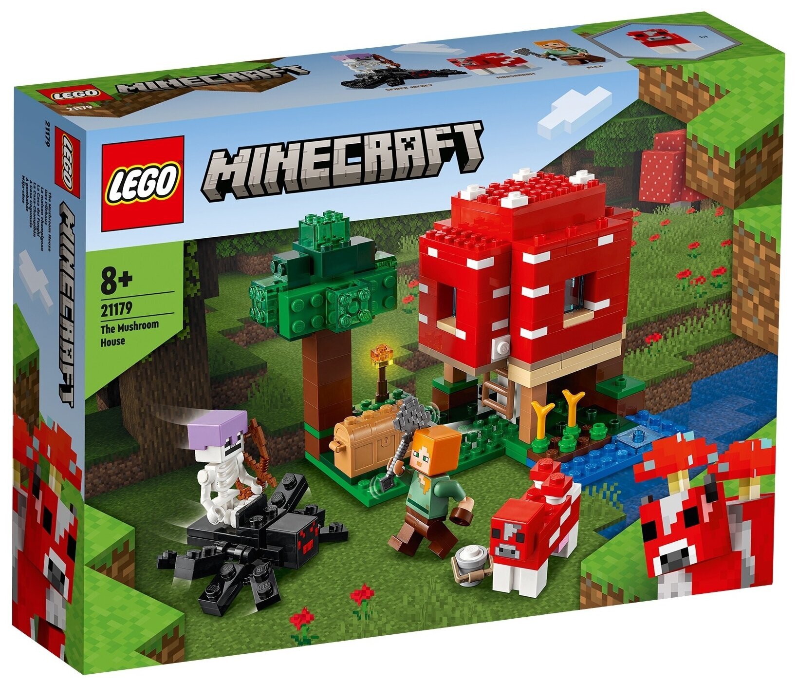 Конструктор LEGO Minecraft 21179 Грибной дом 21179 купить в  интернет-магазине Layon.ru