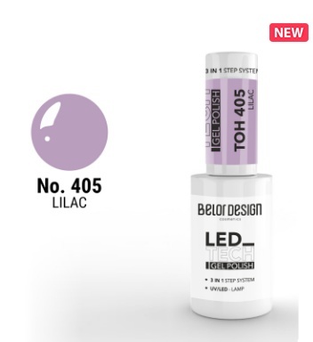 BelorDesign Лак-гель для ногтей Led Tech, тон 405