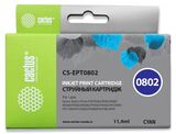 Картридж струйный Cactus CS-EPT0802 T0802 голубой (11.4мл) для Epson Stylus PhotoP50, PX650, PX660, PX700, PX700W, PX710, PX710W, PX720, PX720WD, PX800, PX800FW, PX810, PX810FW, PX820, PX820FWD, R265, R285, R360, RX560, RX585, RX685