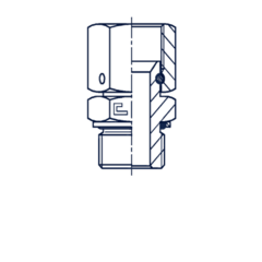 Штуцер FNH JIC 9/16" BSP 1/4 CAST