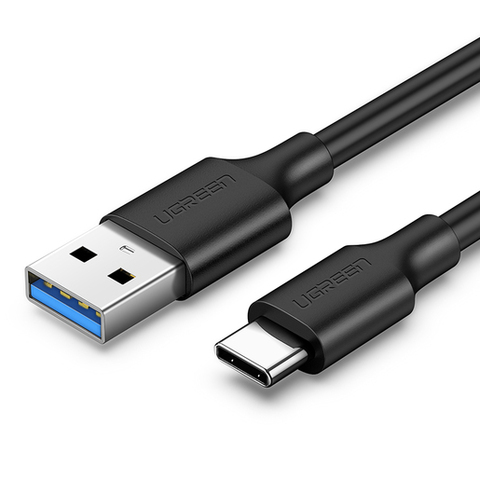 Кабель  UGREEN USB 3.0 A to USB-C Cable Nickel Plating 2м черный US184