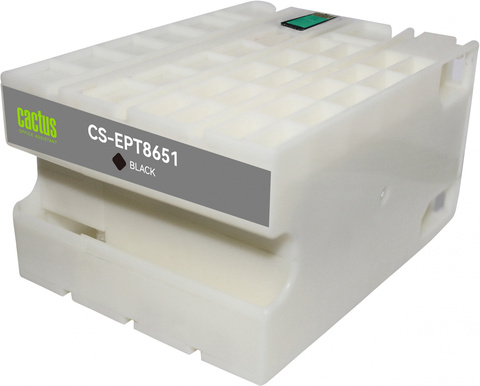 Картридж струйный Cactus CS-EPT8651 T8651 черный пигментный (8000стр.) для Epson WF5190/5690