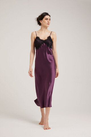 Сорочка Vivis Louise plum-black фиолетовая