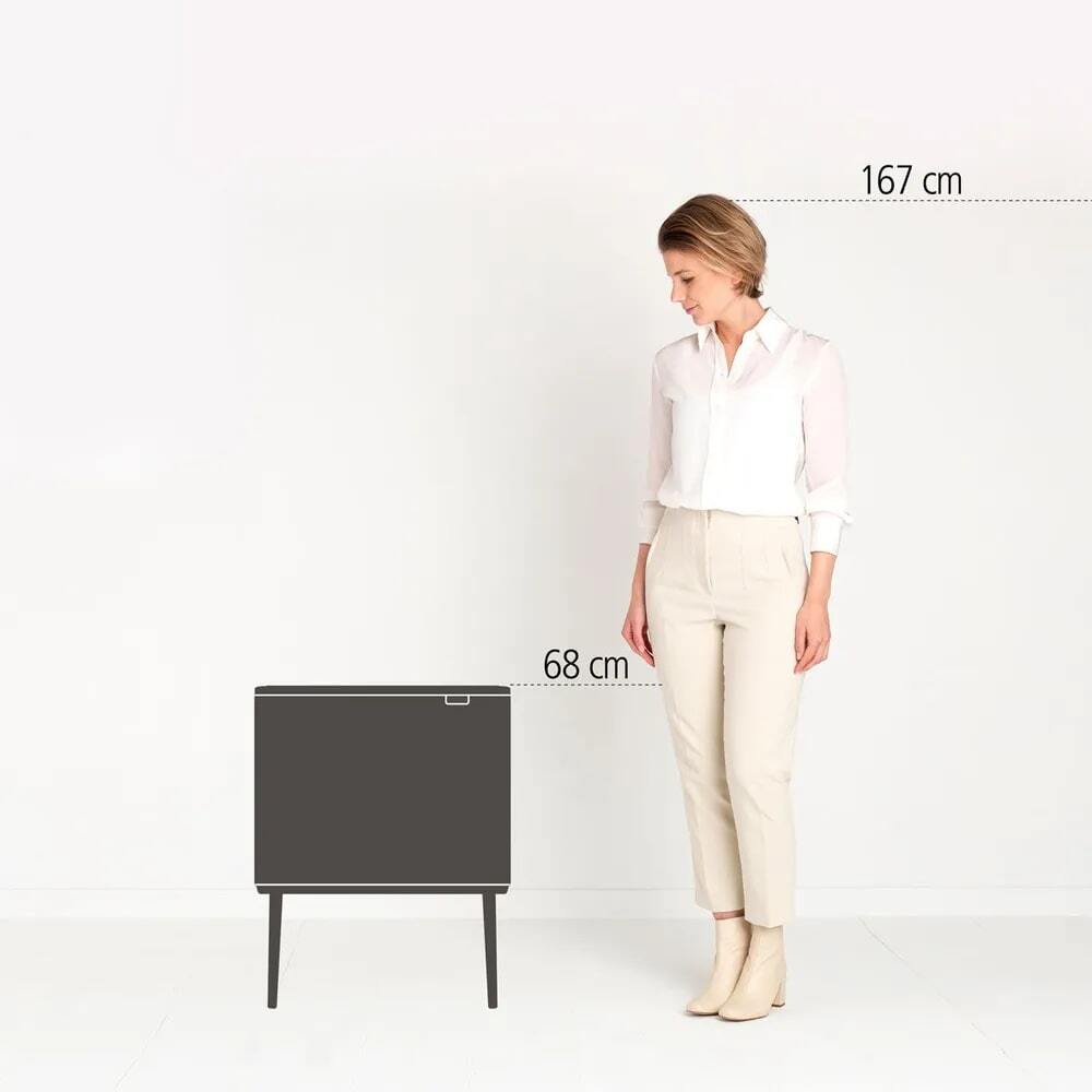 Мусорный бак Touch Bin Bo (11 л + 23 л), Темно-серый, арт. 233548 - фото 6