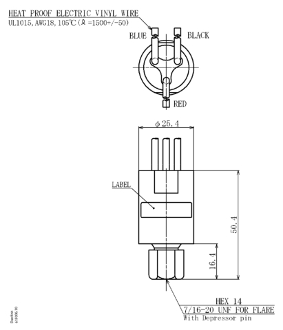 Картриджное реле давления ACB-2UC57W Danfoss 061F9055