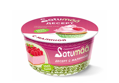 Творожный сыр "Десерт с малиной", 140г