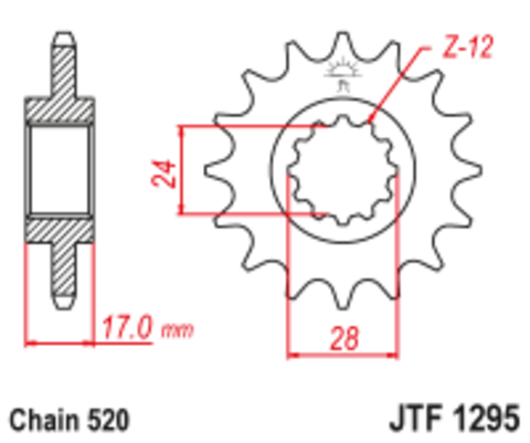 Звезда ведущая JTF1295.15