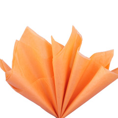 Упаковочная бумага, Тишью (76*50см), Светло-оранжевая, 10 листов.