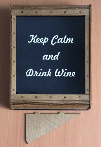 Копилка для винных пробок малая Keep Calm and Wine Drink