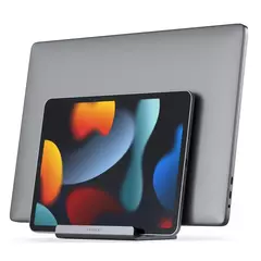 Подставка Satechi Dual Vertical Laptop Stand для ноутбуков и планшетов двойная, серый космос