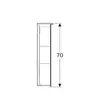 Зеркальный шкаф Geberit Option Plus с подсветкой, две двери: B=60см, H=70см, T=17.2см, Тип штекера=CEE 7/16, с зеркальным покрытием снаружи, с зеркальным покрытием внутри и снаружи