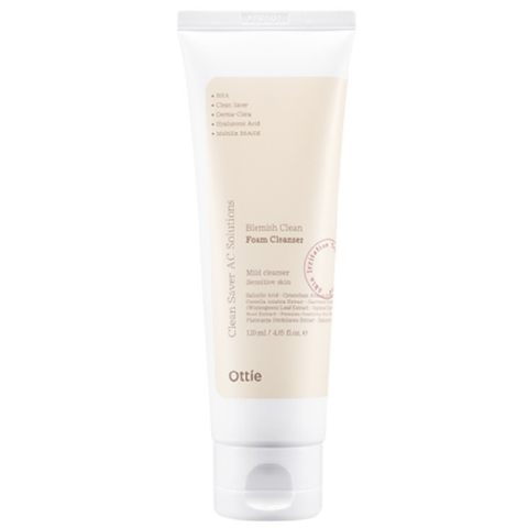 Очищающая пенка для проблемной кожи Ottie Blemish Clean Foam Cleanser, 120 мл