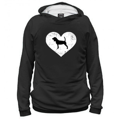 Толстовка "Бигль  в сердце"